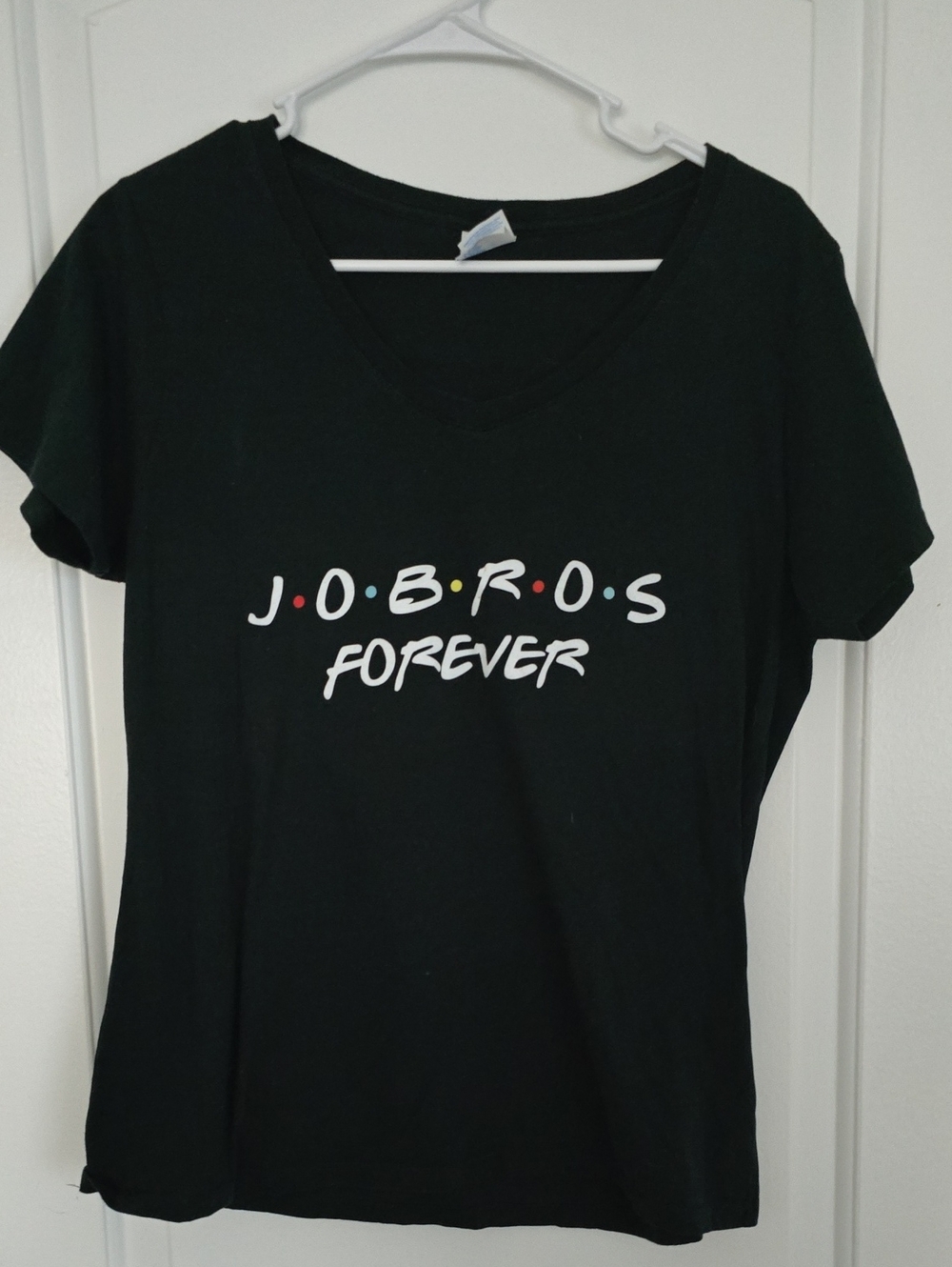 Jo Bros Forever Graphic Tee - Black Women’s Top Large